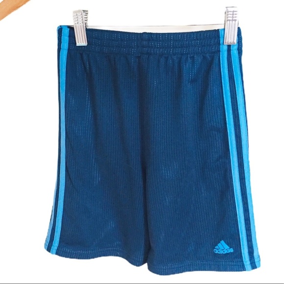 ADIDAS Elastic Waistband Shorts Navy/Blue Boys Age 7Y - Picture 3 of 10